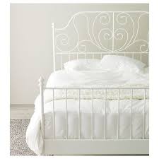 Leirvik Sangstomme Vit Lonset 160x200 Cm With Images White Bed Frame