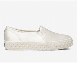 Especially these sneakers that look as good on the sidewalk as they do on the dancefloor. Discount Keds Wedding Shoes Womens Keds X Kate Spade New York Champion Glitter White