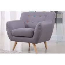 Found It At Allmodern Mid Century Modern Tufted Fabric Club Chair Brown And Blue Living Room Modern Grey Living Room Living Room Chairs