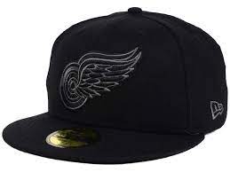 20874609 Detroit Red Wings New Era Nhl Black Graph 59fifty New Era Wings Black Detroit Red Wings