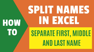 Maybe you would like to learn more about one of these? Split Names In Excel Separate First Middle And Last Name Youtube