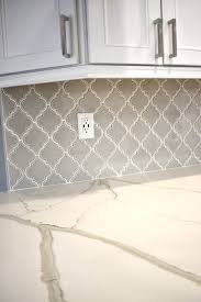 Moroccan Backsplash Tile With Calcutta Nutura Quartz In 2020 Beautiful Tile Backsplash Creative Backsplash Grey Backsplash