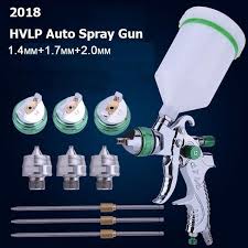 1 4mm Or 1 4 1 7 2mm Fluid Nozzle 600cc Gravity Feed Hvlp Spray Gun Auto Car Airbrushing Painting Sprayer Wish