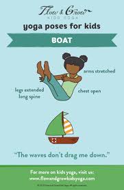 Yoga Poses For Kids Boat Pose Kids Yoga Poses Toddler Yoga Yoga For Kids