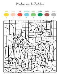 Wenn Ihr Kind Das Ganze Motiv Auf Der Kostenlosen Vorlage Mit Den Farben Ausgemalt Hat Malen Nach Zahlen Kinder Malen Nach Zahlen Ausmalbilder Zum Ausdrucken
