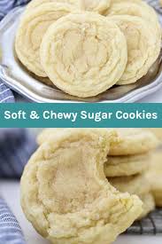 Easy Sugar Cookie Recipe Soft Chewy Homemade Cookies Recipe Chewy Sugar Cookie Recipe Sugar Cookie Recipe Easy Soft Sugar Cookie Recipe