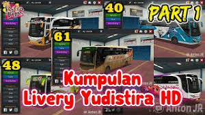 Livery bus simulator indonesia ini ternyata memiliki tiga versi, yakni hd, shd, dan xhd. 79 Livery Bussid Yudistira Hd Ori Part 1 Anton Jr Youtube