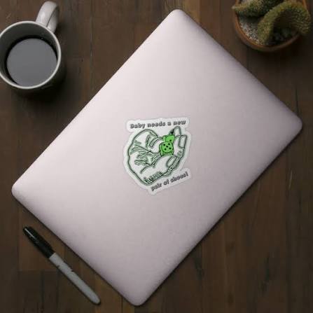 Baby needs a new pair of shoes - Gamble - Sticker | TeePublic