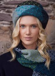 Tara Weave Country Scarf in Tara Blue
