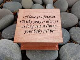 Amazon Com Custom Made Music Box With Quote I Ll Love You Forever I Ll Like You For Always With Your Choice Of Col Love You Forever Color Songs Music Box