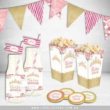 Celebra el primer añito de tu bebe con esta linda temática: Kit Imprimible Corona Princesa Lovely Store