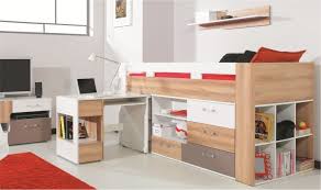 lit mi haut avec bureau et commode gain de place pour chambre enfant adolescent couchage 90x200 cm ce lit enfant sureleve lit enfant lit enfant rangement