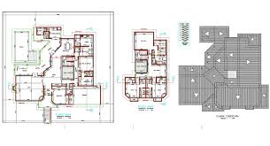 Autocad Huge House Fount Floor And First Floor Plan In 2020 Floor Plans House Layout Plans Huge Houses