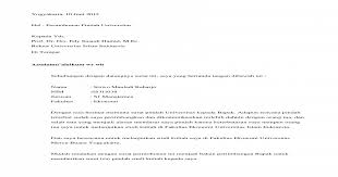 Contoh surat izin untuk permohonan bagi yang akan melakukan kegiatan usaha dapat ditulis dengan runtutan sebagai berikut. Contoh Surat Permohonan Izin Melanjutkan Kuliah S2 Contoh Seputar Surat