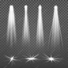 White Beam Lights Spotlights Vector Glowing Light Effects Isolated On Transparent Background Set Of Spotlights In 2020 Light Background Images White Beams Light Effect