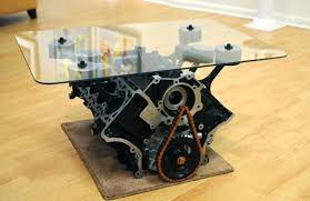 A car engine makes an excellent. Custom Made Mustang Engine Table By Top Hat Fabrication Llc Custommade Com