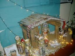 Part Of Christmas Activity In The Office Is To Make A Belen From Recycled Materials You Will Be Amazed With Th Nativity Scene Display Recycling Nativity Scene