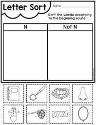 Full list of words from this list: Letter Of The Week N Learn The Alphabet Letter Sort Learning The Alphabet Letter Sound Activities