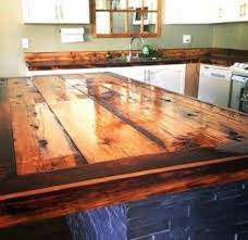 Dark wood stain makes these simple pine boards seem. Trendy Kitchen Cabinets Rustic Diy Wood Countertops Ideas Wooden Countertops Kitchen Diy Wood Countertops Diy Countertops