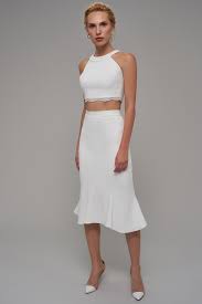 Ekru Volanli Etek Trendyolmilla Trendyol Etek The Dress Giyim