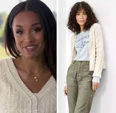The Bachelor: Season 26 Episode 8 Serene Russell's Ivory Cable Knit  Cardigan Sweater