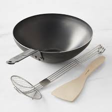 De Buyer Wok Set Williams Sonoma