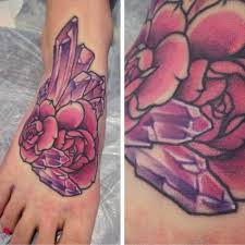 10 Magical Sparkly Rose Quartz Crystal Tattoos Crystal Tattoo Quartz Crystal Tattoo Tattoos