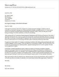 Conducted monthly repairs and worked closely with the. Property Manager Cover Letter Sample Monster Com