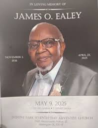 PFA Alumnus and former Dean of Boys. IN LOVING MEMORY OF JAMES JAMESO.EALEY  O. EALEY NOVEMBER 1. 1936 APRIL 23. 2025 MAY MAY9,2025 9, 2025 10:00 AM  Visitation AM 11.00AMService 11:00AM Service