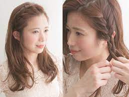 編み込みはやり方の基本をマスターすれば ショートやボブ ロングまで どんな髪の長さでもヘアアレンジの幅が広がります 三つ編みに毛束を足しながら編み上げていく サイド編み込み の方法 イラストによる図解と写真を使ってを解説 長い前髪 アレンジ 髪型