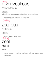 Took Me Three Times To Get The Definition Of Overzealous Mildlyinfuriating