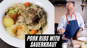 Andrew Zimmern Cooks Pork Ribs With Sauerkraut Youtube