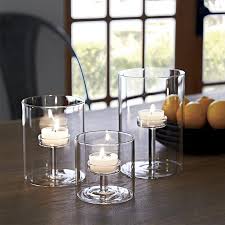 Squat glass candle holder, large. Elegant Double Wall Glass Candle Holder Trio Tealight Candle Holders Glass Tealight Candle Holders Glass Tea Light Holders