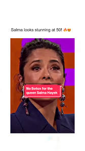 Natural beauty at 50! Salma Hayek reveals her ageless glow without Botox.  🌟💁‍♀️ #AgelessQueen #NaturalGlow #SalmaHayek #interview