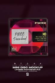 Mini Disc Photoshop Mockup Great For Creating Artistic Bold Promotional Designs Transparent Design Ensures Music Album Design Cover Art Design Album Design