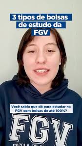 Você sabia que é possível estudar na FGV com bolsas de até 100%? , A Maria  de Lourdes Neve (@maria_lourdes.n), aluna de Administração Pública da  @fgv.eppg em Brasília, fez um resumo dos 3 principais ...