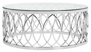 Luxor 19 3/4 wide chrome and glass modern end table. Fox9060a 2bx Safavieh