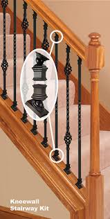 Replace Wood Balusters With Iron Balusters Wood Stairs Wood Balusters Iron Balusters Stair Banister