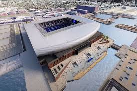 Images of the waterfront stadium, to be. Everton Stadium Plans Receive Government Approval Pitchcare