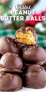Easiest Peanut Butter Balls Recipe Crazy For Crust Recipe Peanut Butter Balls Recipe Peanut Butter Balls Easy Peanut Butter Recipes