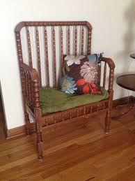 Diy Turn Your Old Baby Crib Into A Bench Seat My Dad Made This For Us Cribs Repurpose Old Baby Cribs Refinishing Furniture