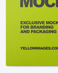 Download Paper Box Mockup In Box Mockups On Yellow Images Object Mockups PSD Mockup Templates