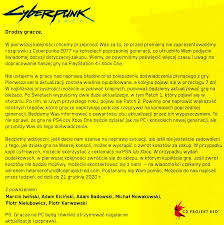 Rozpatrz jaka jest historia dywidendów cd projekt i analiza techniczna cd projekt. Cd Projekt Przeprasza Graczy Za Bledy W Cyberpunku 2077 Akcje Spolki Dalej Tanieja