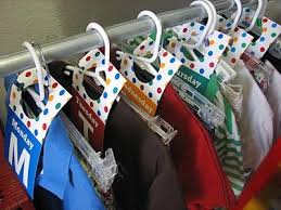 Days of the week closet organizer. Days Of The Week Closet Tags Organization Kids Back To School Organization Kids Clothes Organization