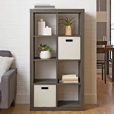 Better Homes Gardens 8 Cube Storage Rustic Grey Finish Walmart Com Cube Storage Cube Shelves Cube Organizer