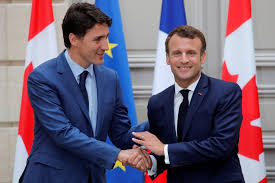 Macron giflã© dans la drã´me: Justin Trudeau Rencontre Emmanuel Macron A Paris La Presse