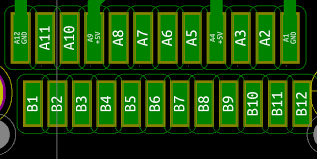 The solder mask is automatically generated for gerber production, but you can add it is a layer for editing within designspark pcb. Hi I Have A Question About The Bot Layer Sealing Mask Gerber File Footprints Kicad Info Forums