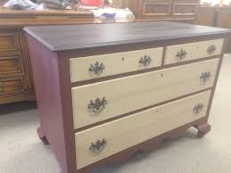 Mahogany Dresser Chalk Painted In Black Cherry Cabernet And Cream Dark Waxed And Original Hardware In Deep Chalk Paint Furniture Painted Furniture Home Decor