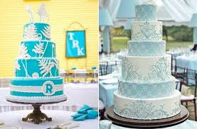 Serenity blue and rose quartz used to be the colors of the year, and since then such a combo has become extremely popular. Blue Wedding Cake Ideas Stylish Eve