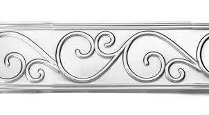 Stamped Scroll Banding Metal Decor Metal Trim Cabinet Molding